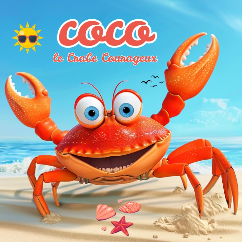 Coco le Crabe Courageux: Une Aventure Magique d’été sur la Plage et sous l’océan – Une Histoire sur le Courage et l’amitié pour Enfants de 3 à 8 ans