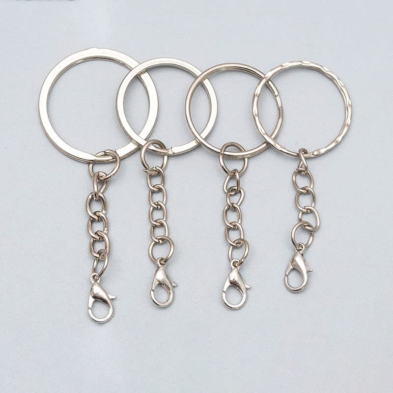 Nsiwem 30 Stuks Tas Bevestigingsmiddelen Set Swivel Snap Haken Kreeft Draaibare Sluitingen Sleutelhangers Haken Metalen D Ring Tri Glide Slide Gesp 32mm Zilver voor DIY Handwerk Rugzak Handtas
