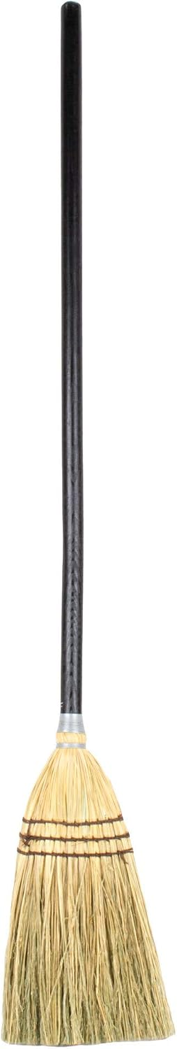 Rubbermaid Commercial Products Lobby Straw/Corn Broom, Brown, 38-Inch, Indoor/Outdoor Broom for Courtyard/Garage/Lobby/Mall/Office