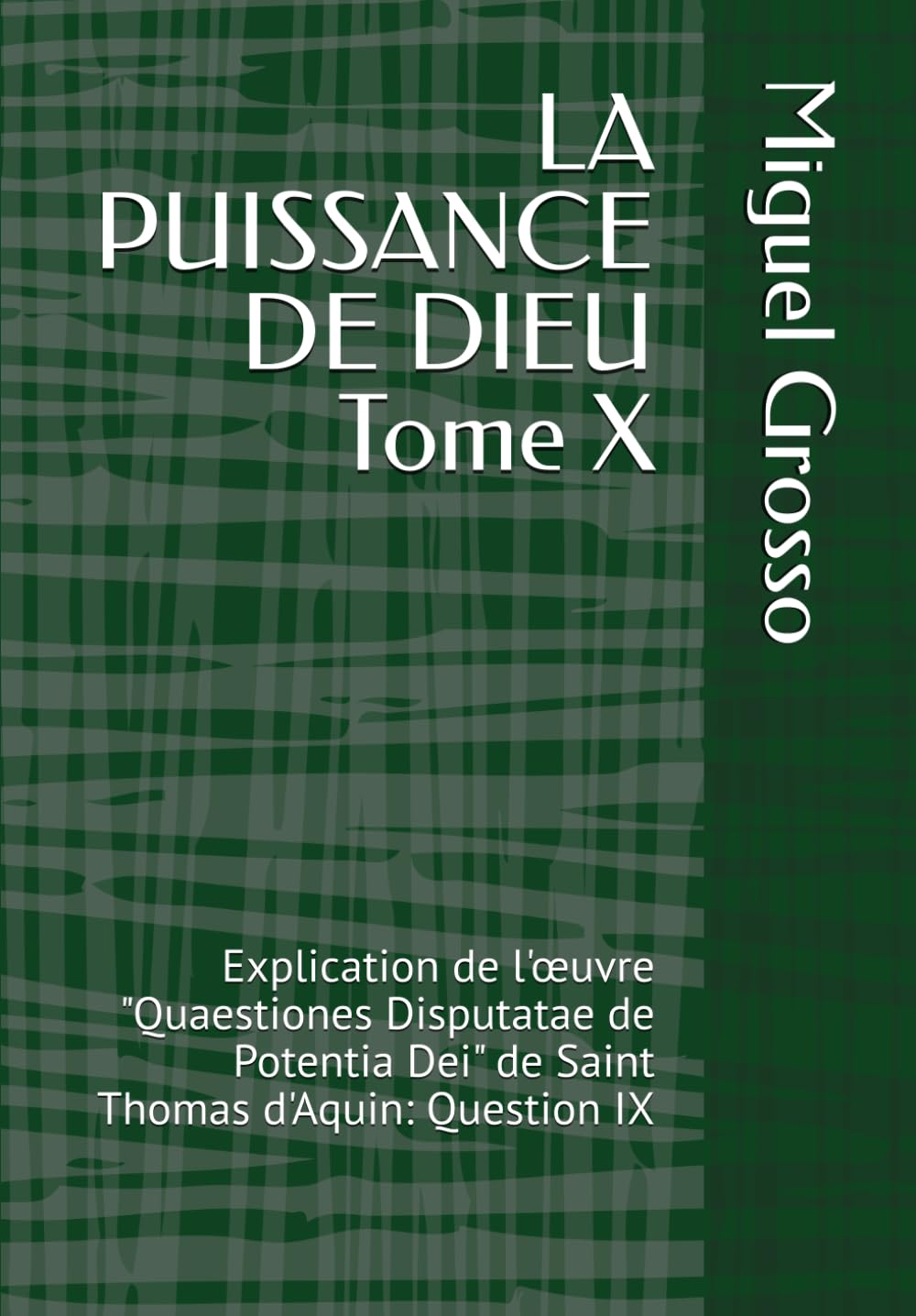 LA PUISSANCE DE DIEU Tome X: Explication de l'œuvre "Quaestiones Disputatae de Potentia Dei" de Saint Thomas d'Aquin: Question IX (La Sagesse thomiste : Réflexions sur la Puissance de Dieu)