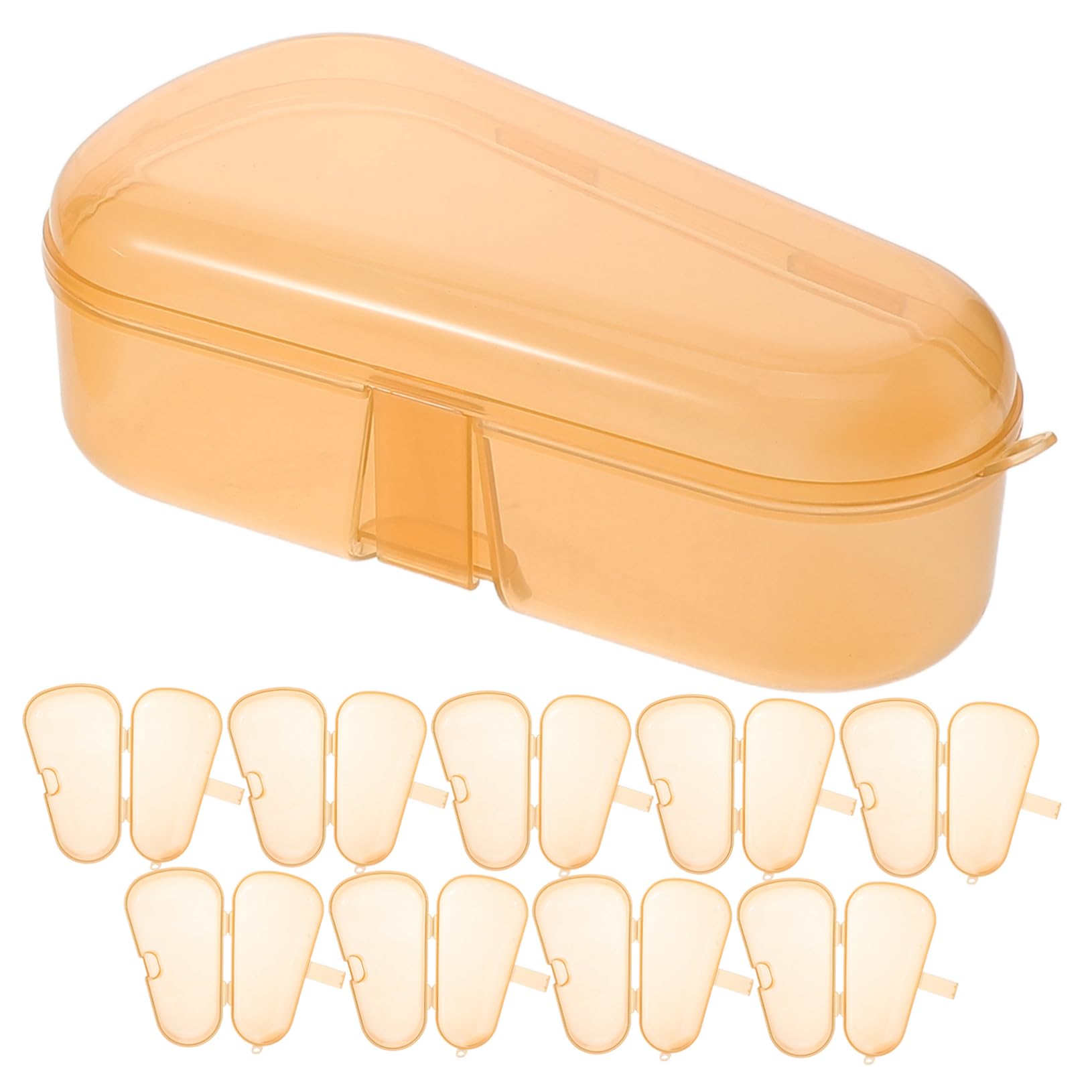 Beavorty Baby Pacifier Holder Storage Box 10pcs Plastic Pacifier Organizer Safe Portable