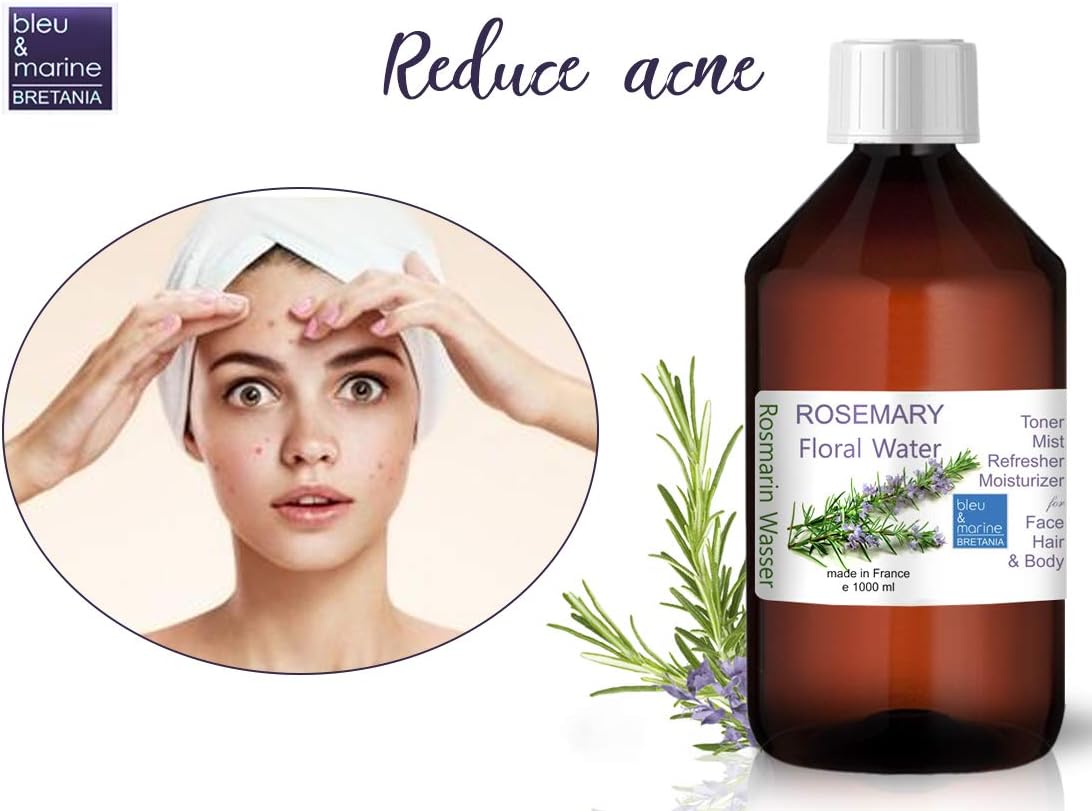 Rosemary Floral Water Hydrosol for Oily Skin, Dry Skin, Blemishes