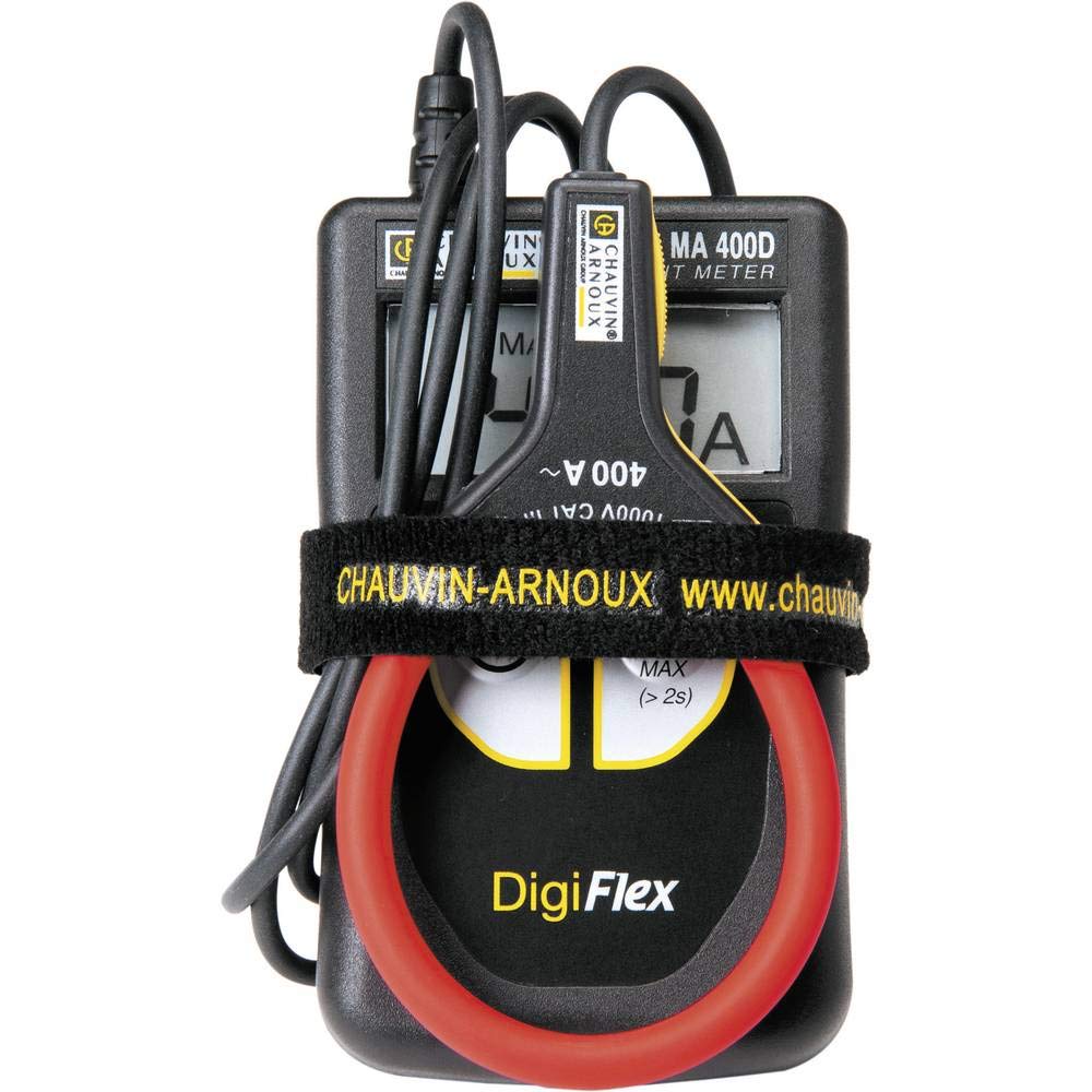 Chauvin Arnoux MA400D-250 - Pinza di alimentazione, multimetro manuale digitale CAT IV 600 V, display (conte): 4000