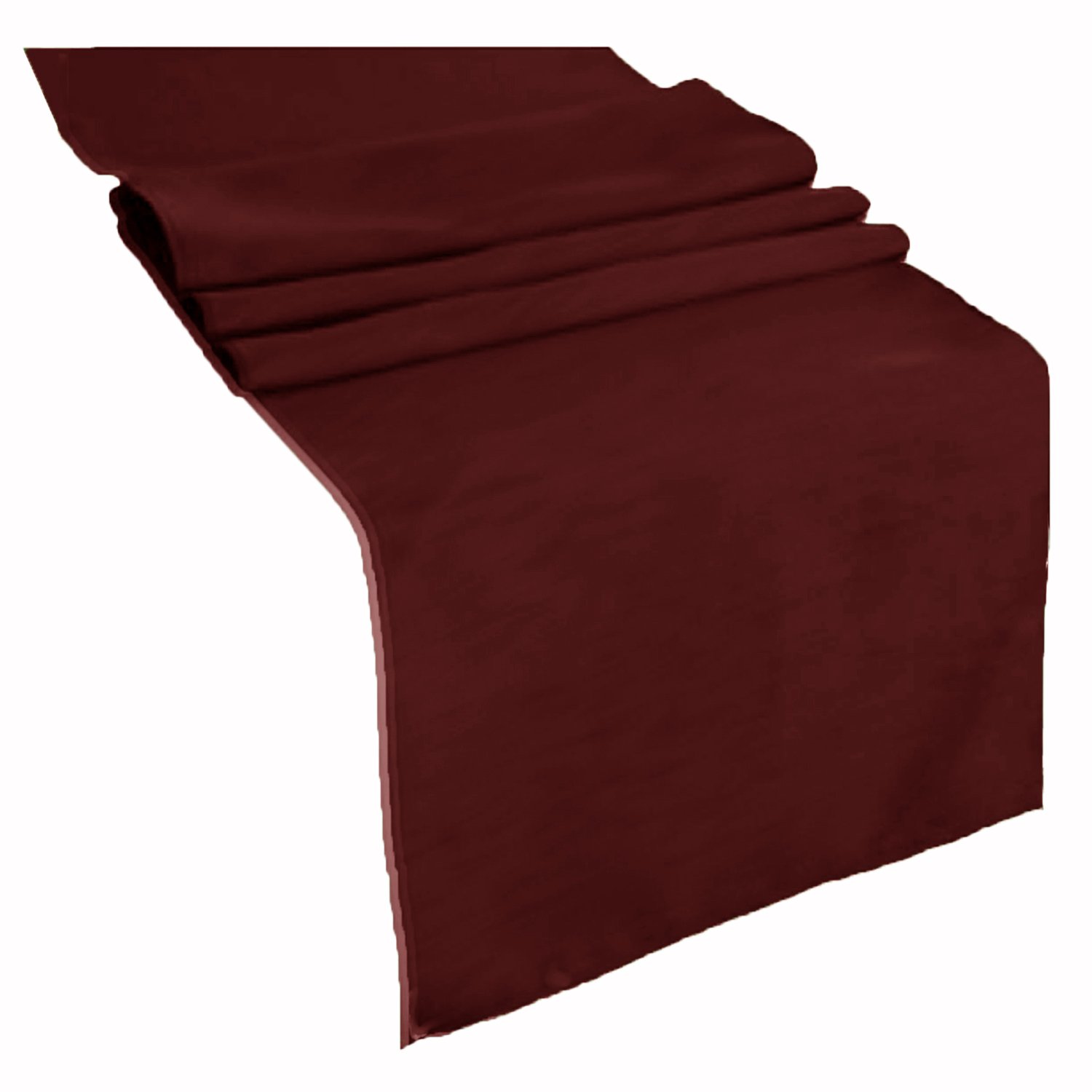 KS LinensPolyester Table Runner 14"x72" (Burgundy)