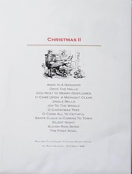 Christmas II Music Pack for TK OBriens Lap Harp