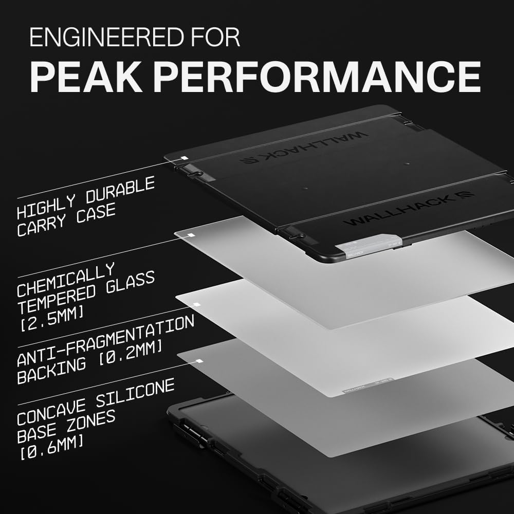 Wallhack SP-005 Glass Gaming Mouse Pad – Speed Surface, Large Mousepad for Esports, Smooth Low-Friction Glide, Tempered Glass, Ergonomic Low Profile, Durable & Portable with Carry Case | Skypad White 6 61UPkSL2aJL. AC SL1000