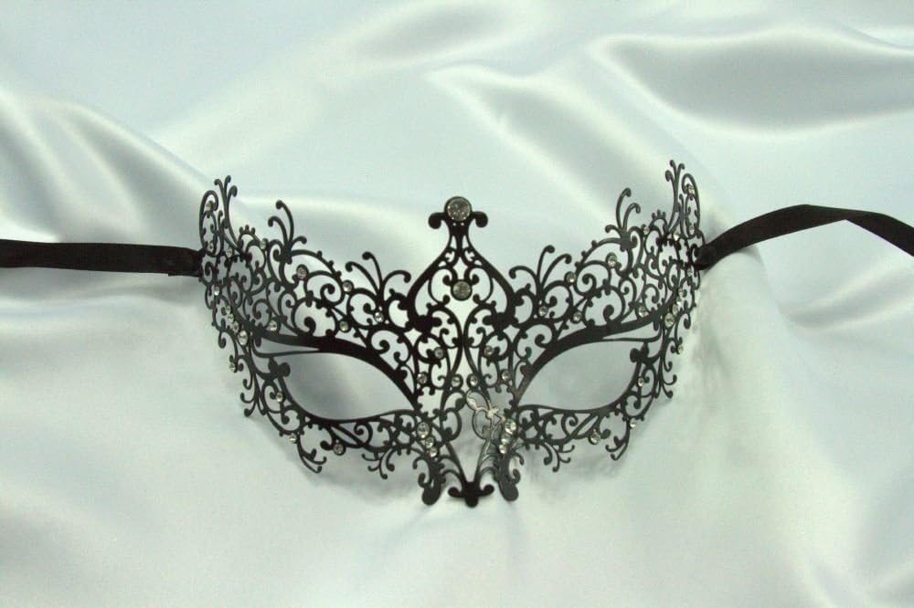 Kayso Inc BA005BK Michelle Phan Metal Laser Cut Masquerade Mask