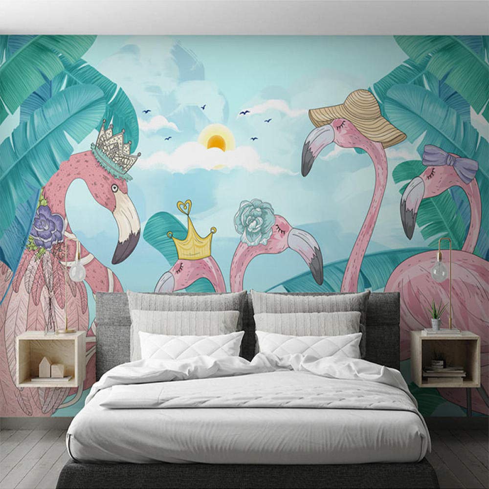 Behang Flamingo Black Bliss - Speels en stijlvol flamingo behang - Stories on the Wall