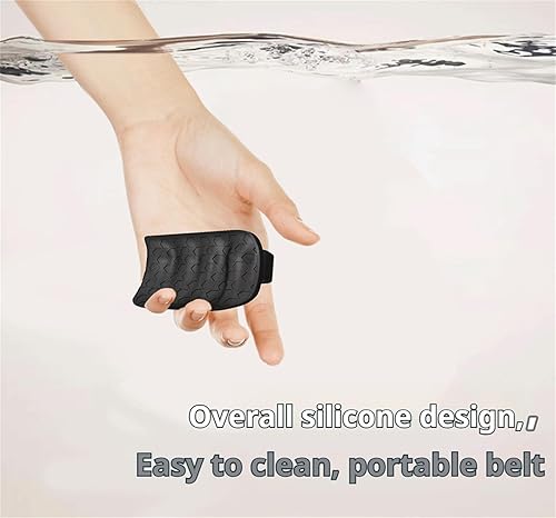 Miniatura 7 de 2025 - 2 agarres antideslizantes para gimnasio, empuñaduras ergonómicas de silicona para hombres y mujeres, guantes de entrenamiento portátiles sin