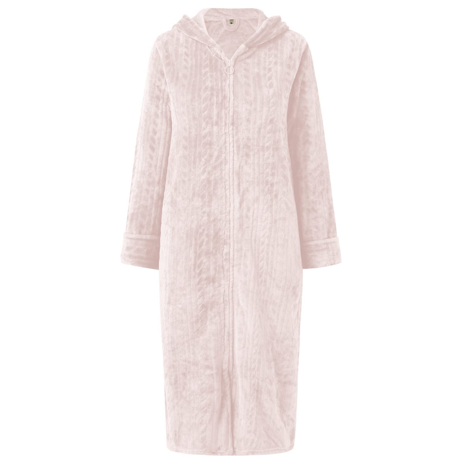 Generisch Peignoir Femme Pyjama Flanelle Épaissir Long Manteau Homewear Pyjama Femme