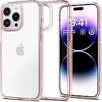 Vista 61 de Spigen Funda para iPhone 14 Pro Max, ultra híbrida, sin anillo magnético, antiamarilleo, transparente