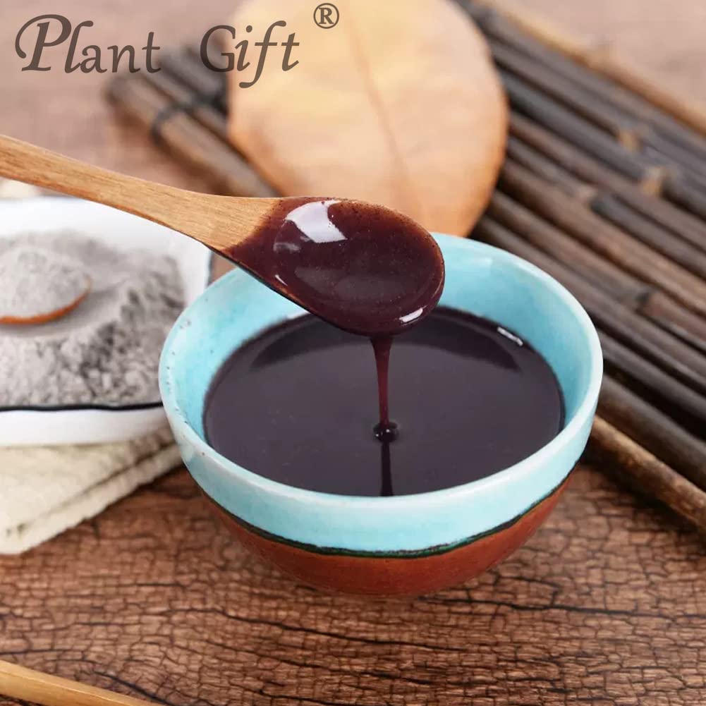 Plant Gift 100% Pure Black Rice Powder 黑米粉 Natürliches schwarzes Reismehl, großes Aroma für Getränke, gesundes Gewürz, fügt Geschmack und Geschmack hinzu, Nicht-GVO-Pulver, 100G/3.25oz