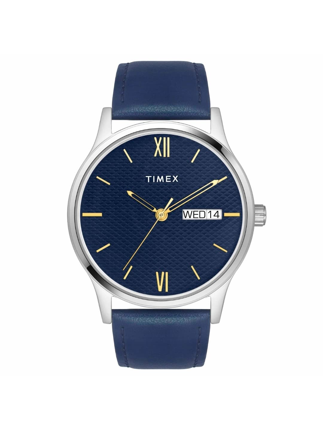 TIMEX Men Leather Blue Round Analogue Dial Watch- Tw0Tg8310, Band Color-Blue (B0BYZB2TXF) Amazon Price History, Amazon Price Tracker
