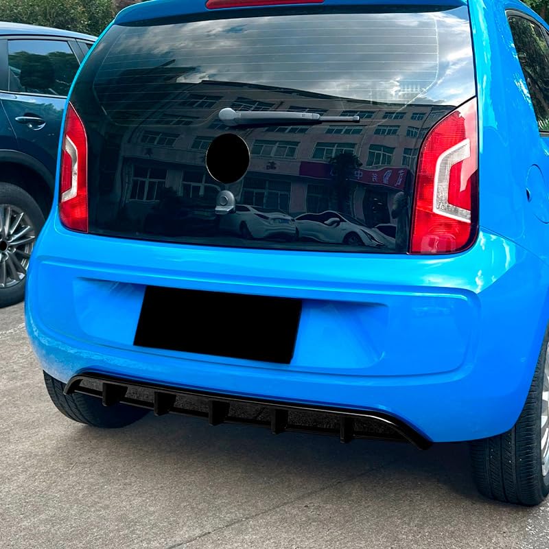 Difusor de paragolpes trasero de alta gama para Volkswagen Up! 2011-2016 en ABS brillante