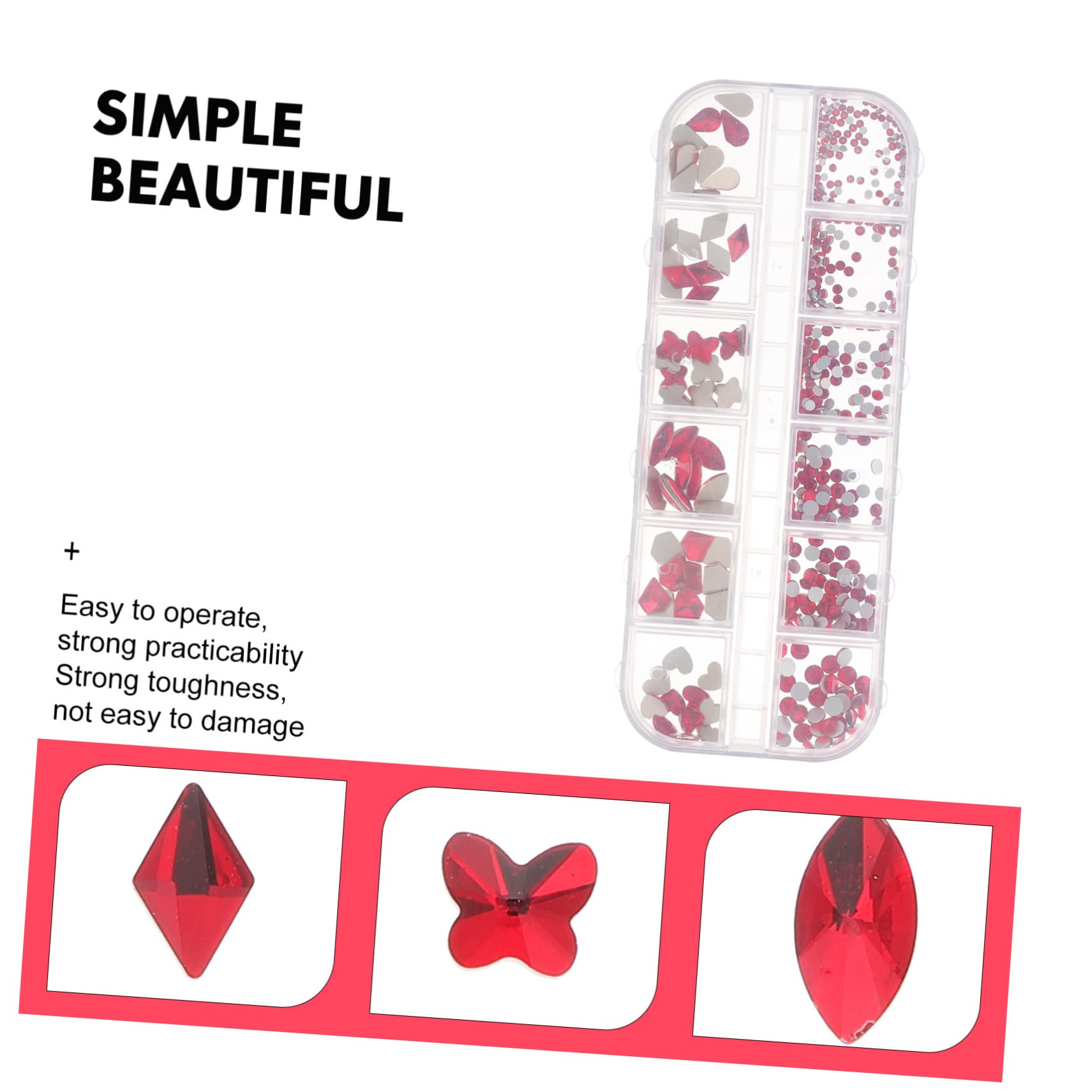 FRCOLOR Decorazioni Per Unghie Resina Con Brillantini Per Nail Art e Manicure Creativa Per Principianti e Professionisti