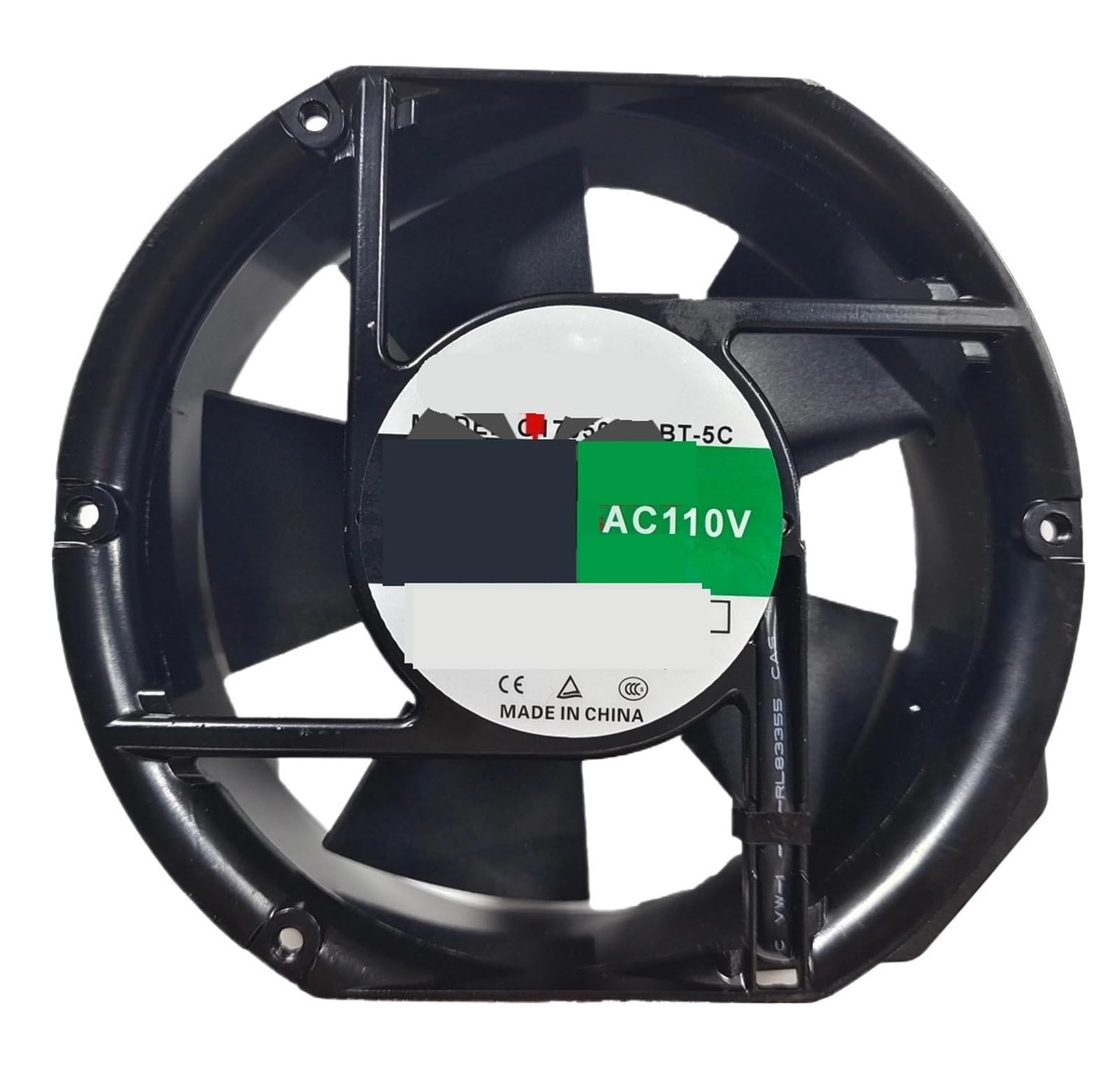 Ventilateur G17050HA1BT-5C 110 V axial à haut débit d'air et roulement à billes durable