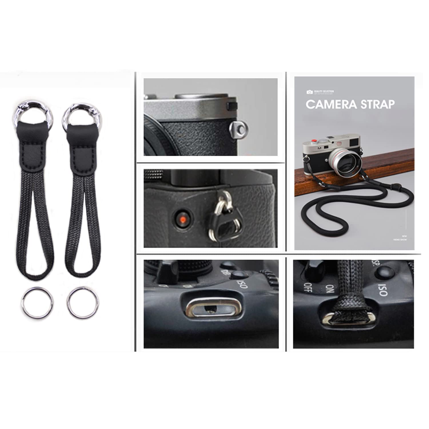 Sangle D'appareil Photo Rapide En Nylon – Réglable, Sécurisée Avec Attache Vis – Pour DSLR/SLR
