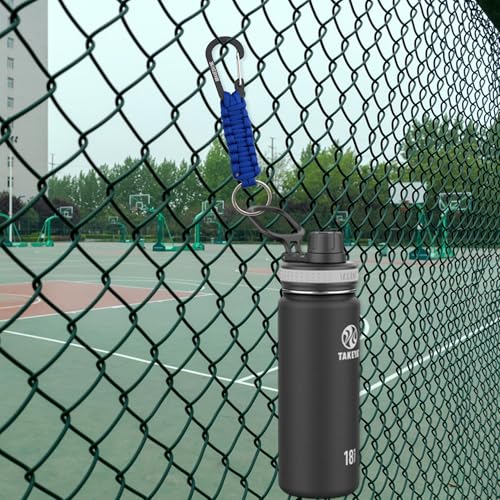 Image of BRAVESHINE Paracord Keychain Carabiner Clip, D Ring Lanyard Hanger Stroller Hook for Water Bottle, Key, Backpacks, Men, Women