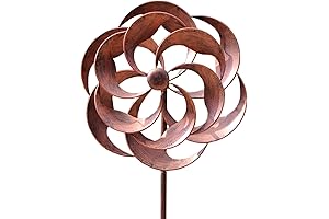 360 Degrees Metal Swivel Willow Leaf Wind Spinner
