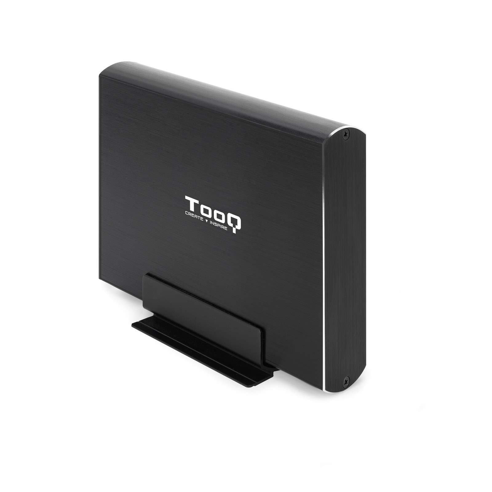 alt testo: enclosso per hard disk in metallo con indicatore led e uscita usb 3.0 per archiviazione dati di 3,5 pollici