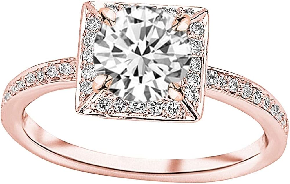rose gold setting for around twenty thousand dollar engagement ring