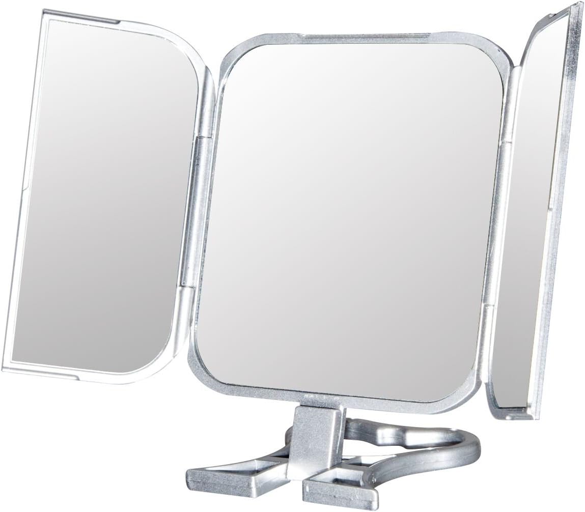 Folding Travel Mirror and Stand, 22.5/11 cm