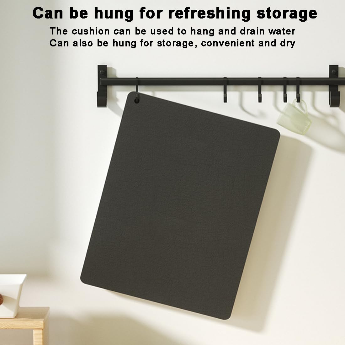 Tappetino In Silicone Per Macchina Da Caffè - Antiscivolo E Antigoccia 48x30cm, Nero - Foto 3