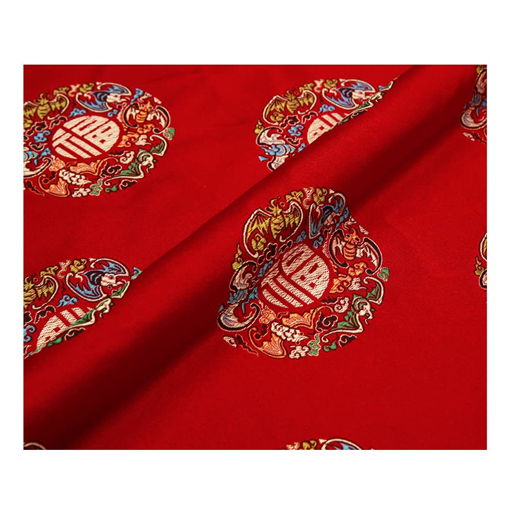 Brokatowa tkanina, Brokatowa jedwabista satynowa tkanina jedwabna tradycyjna powierzchnia jasna delikatna konsystencja gęsta na suknię ślubną odzież tkanina 75cm x 50cm(M)