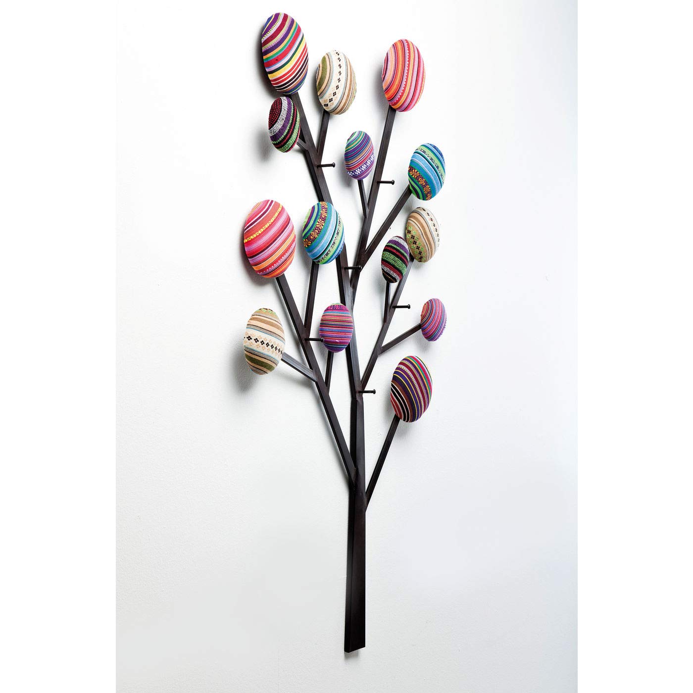 Kare Design Wandgarderobe Bubble Tree, Mehrafrbig, 111x65x7 cm, Garderobenleiste, mit 6 Haken, Baum Motiv, Stahl Gestell, Eingangsbereich