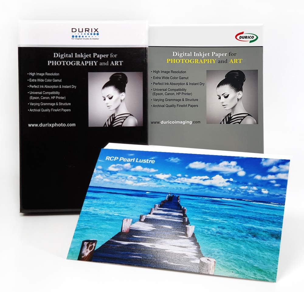 RCP Pearl Lustre 300gsm Digital Inkjet Paper for Photography and Art (17"x22"/ 25sheets)