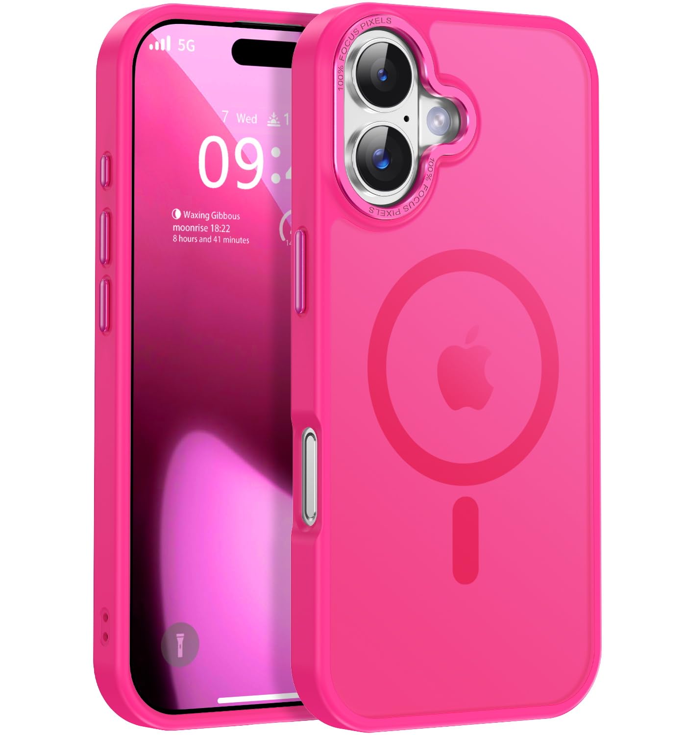 Newfuture Strong Magnetic Compatible with iPhone 17 Pro Case [13 FT Military Drop Protection] [Compatible with Magsafe] Slim Translucent Matte Shockproof with Anti-Fingerprint Phone Case, Tender Pink — view 243