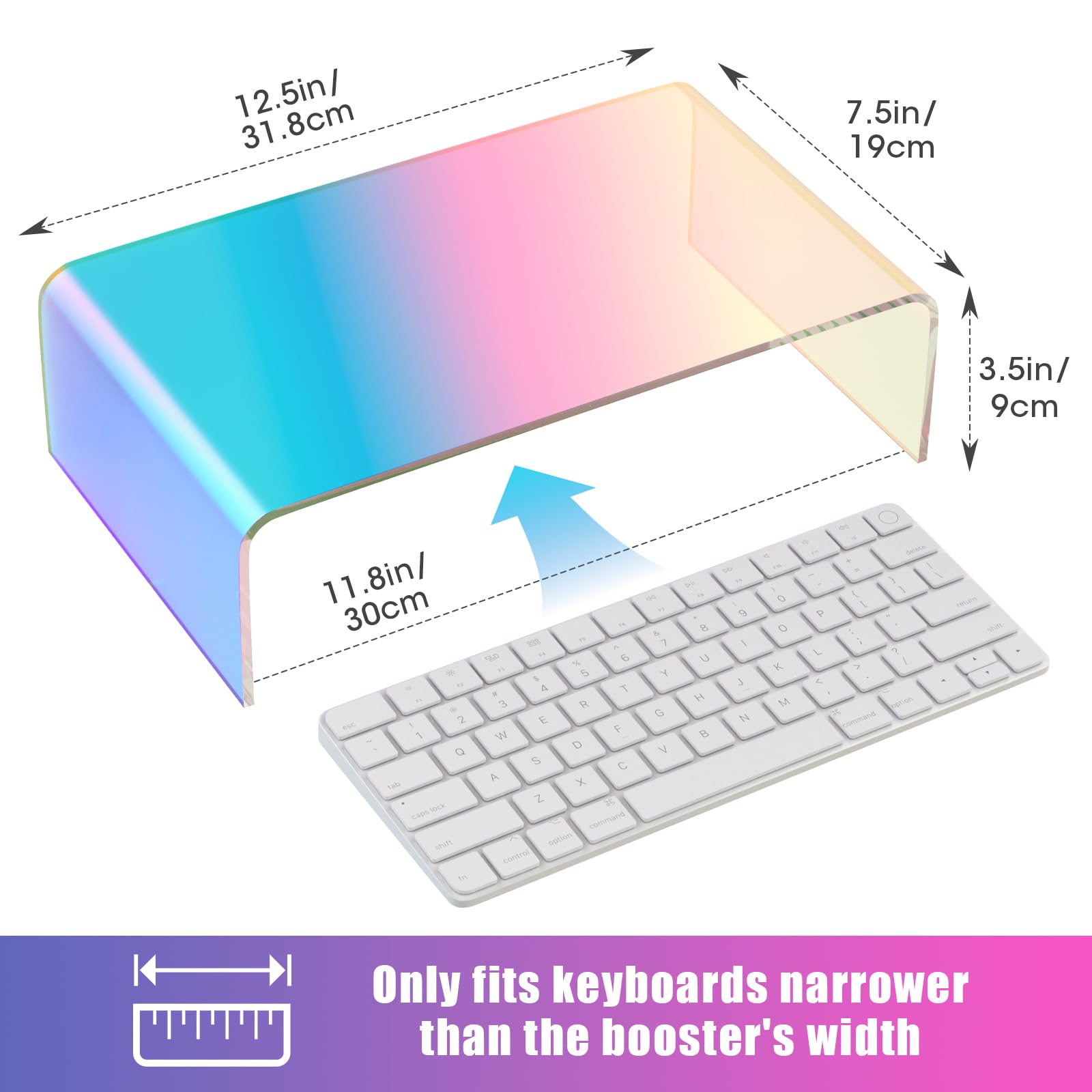 Amazon.com: NiHome Iridescent Acrylic Computer Monitor Stand