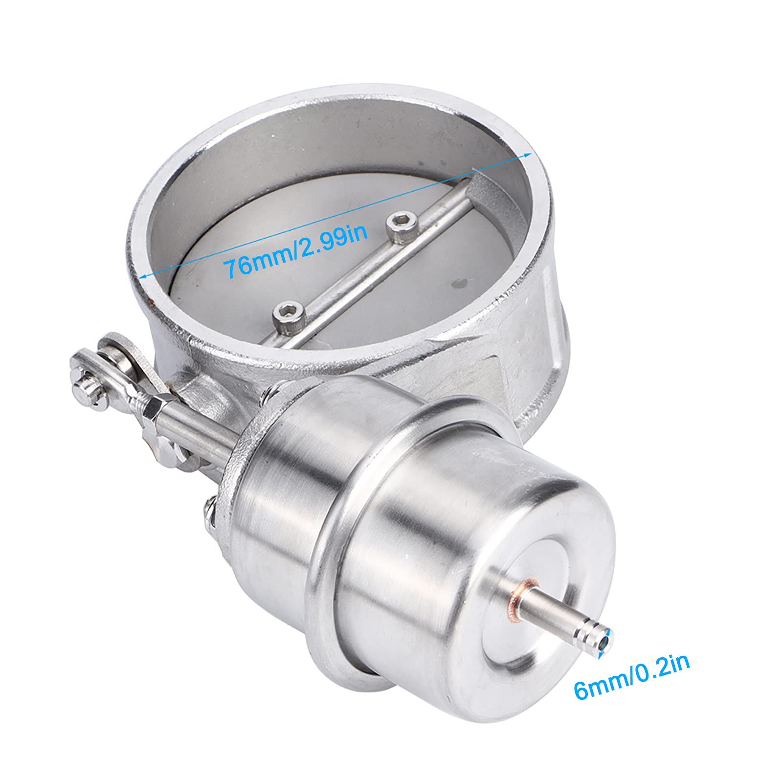 Válvula de control de escape con actuador de vacío de estilo cerrado de 76 mm/3 pulgadas apta para E30 3 Series EP-CUT76-CL