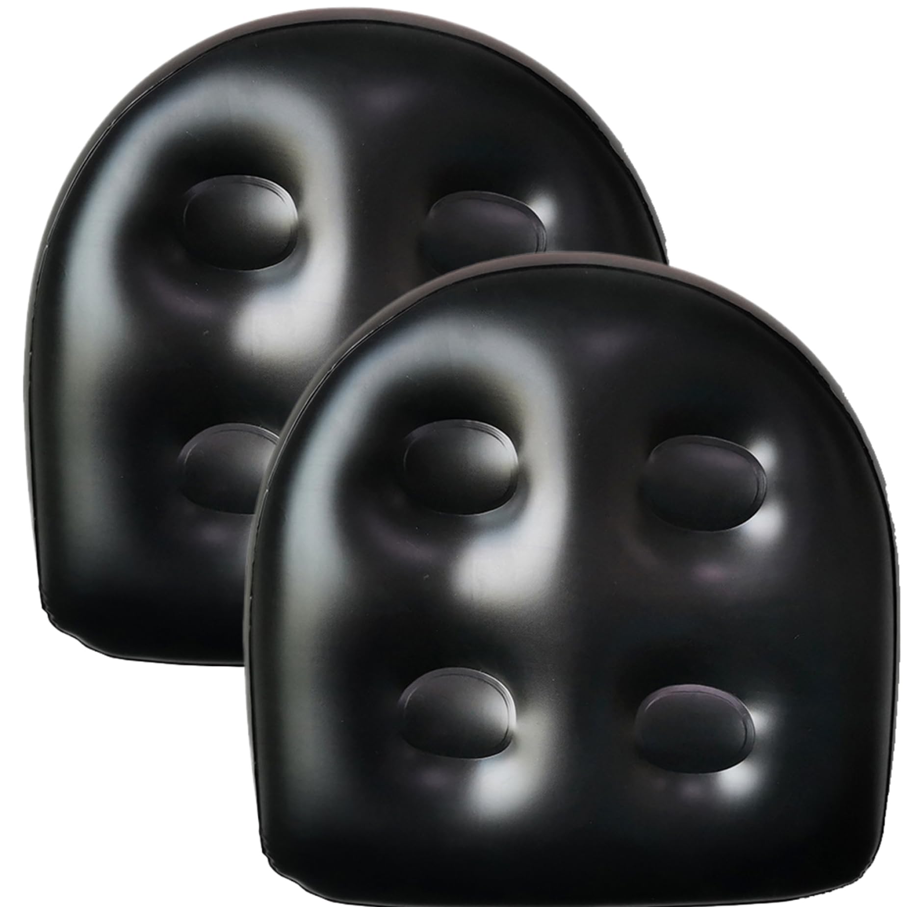 2 Asientos elevadores inflables de spa de 18,5x14,6" con ventosas negros