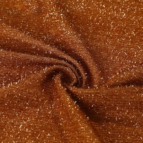 Whakano 1 Meter Stretch Glitzerstoffe 150 cm Breit,Lametta...