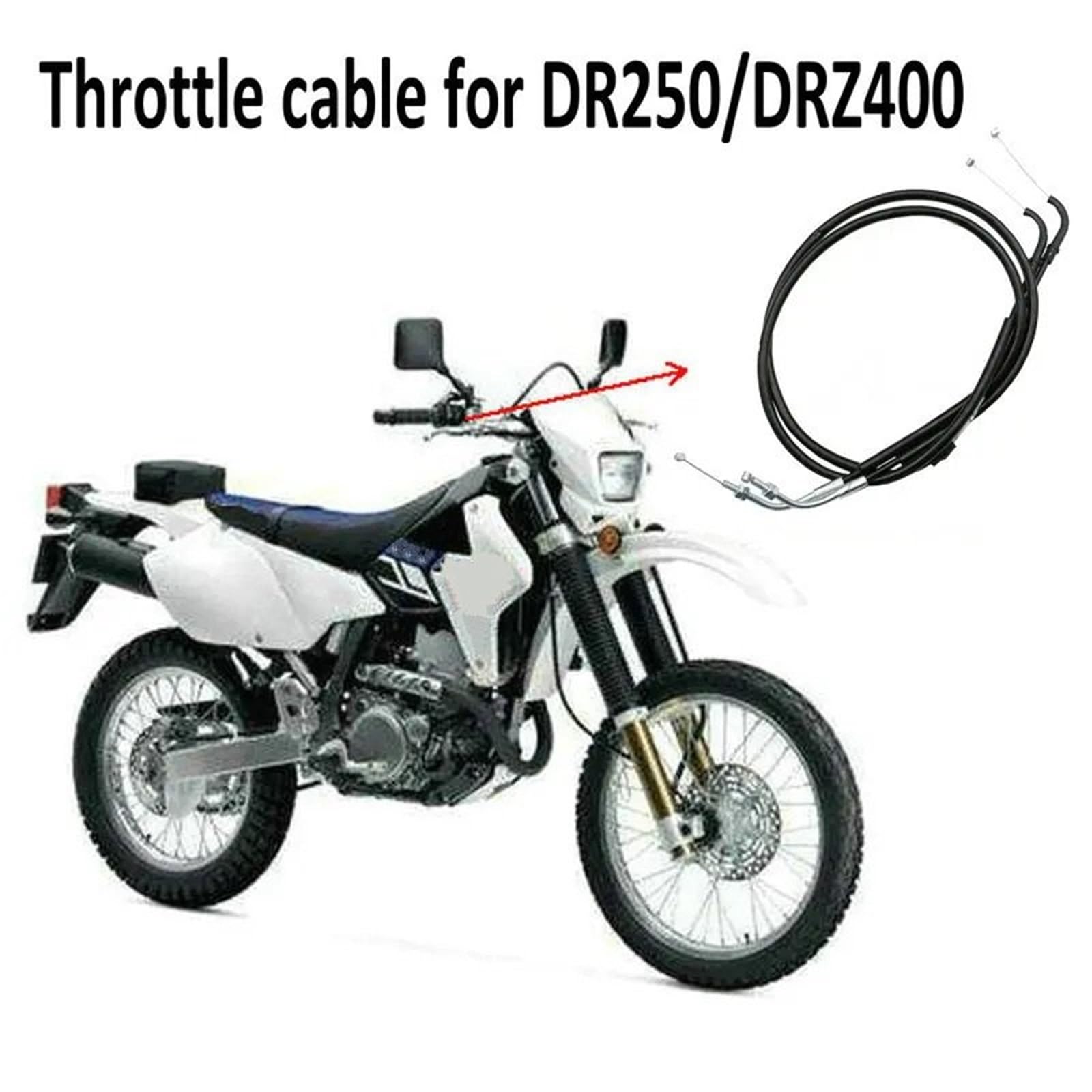 Kable napędowe Pasuje do SUZUKI DR250 Djebel 250 DRZ400 DRZ 400 DR przewodu olejowego motocykla terenowego Motocyklowe kable napędowe(DR250)