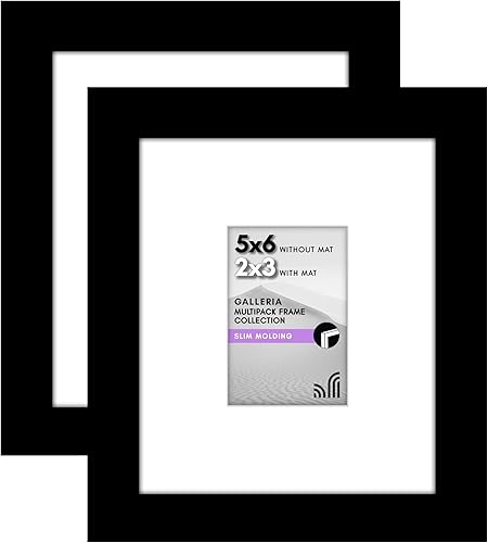 Vista 85 de Americanflat Portarretratos de 8 x 12 pulgadas con plexiglás pulido, juego de 2 portarretratos de 6 x 8 pulgadas con paspartú o para fotos de 8 x 12