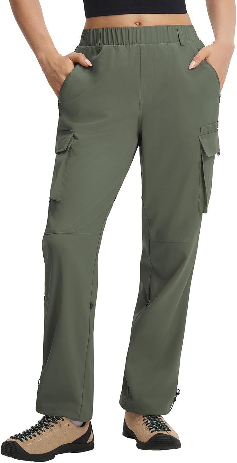 baleaf Womens Hiking Pants Water Resistant Quick Dry SPF Tactical Cargo with 5 Pockets Lightweight Breathable Ripstop UPF 50+ - Image 2