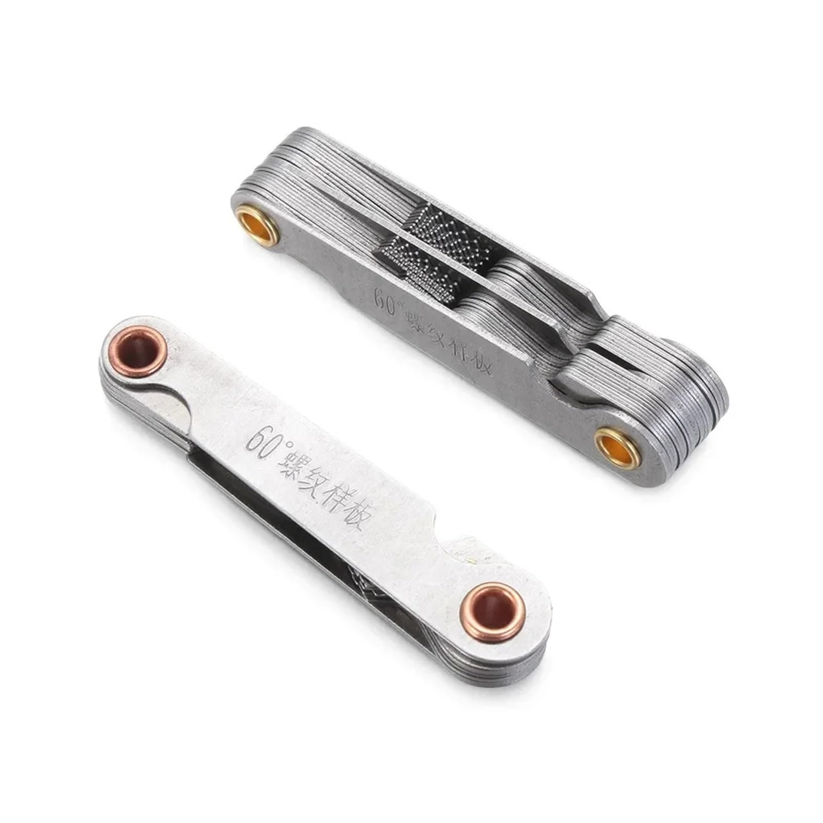 1pc 55/60 Degree Metric Inch Thread Gauge Gear Tooth Screw Pitch Gauges Measuring Center Metrisch Measurement Tools(1pc 55 degrees)