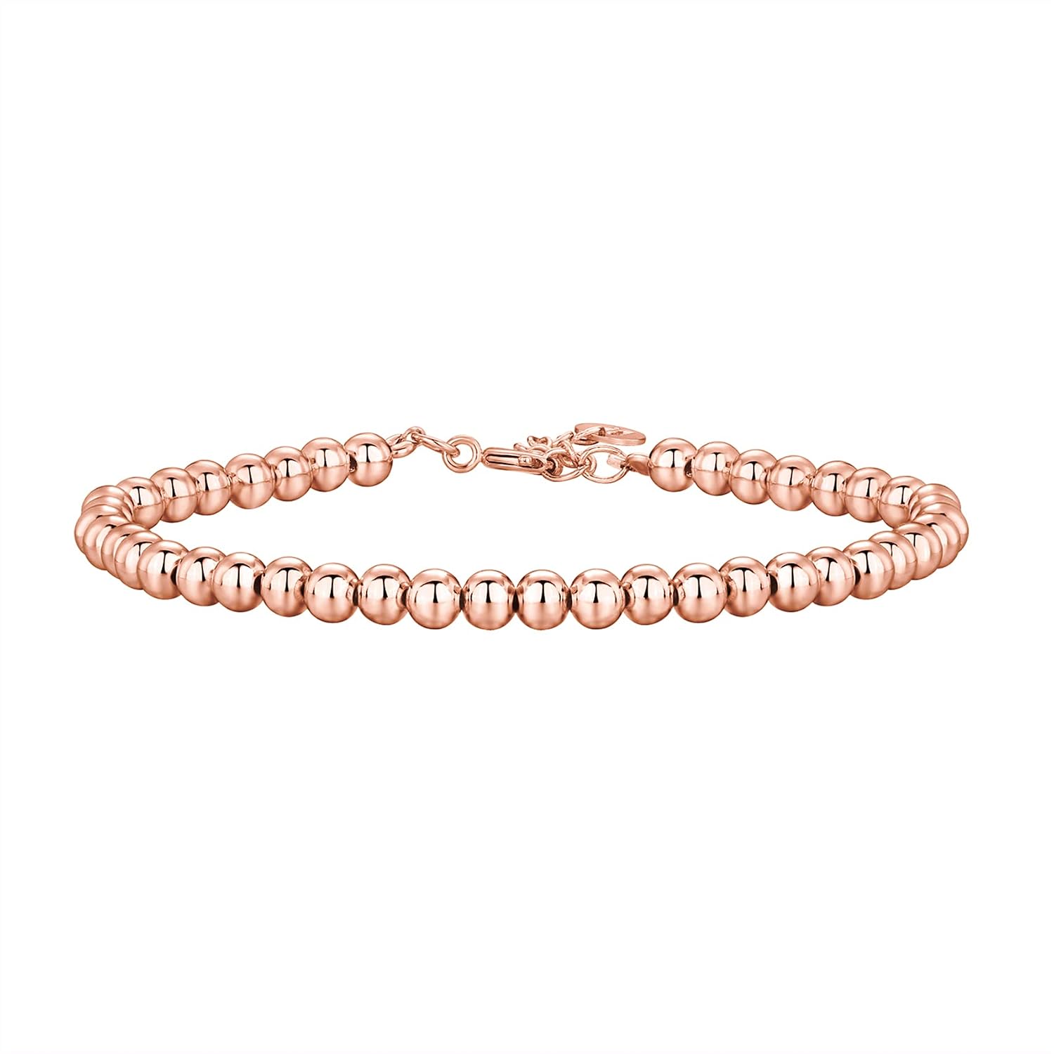 PAVOI 14K Gold Plated Beaded Bracelet for Women | Stackable Gold Bead Bracelet | Adjustable Dainty Gold Jewelry