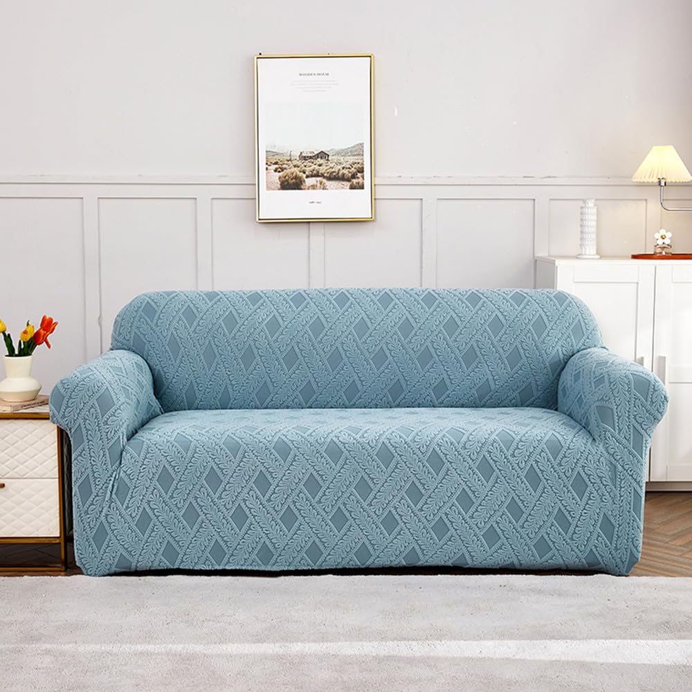 Housse de canapé jacquard extensible de haute qualité pour grand salon 3 places