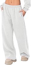 LOMON Wide Leg Sweatpants Women Fleece Sweat Pants Fall Clothes 2025 Teen Girl Baggy Jogger Sweatpant with Pockets