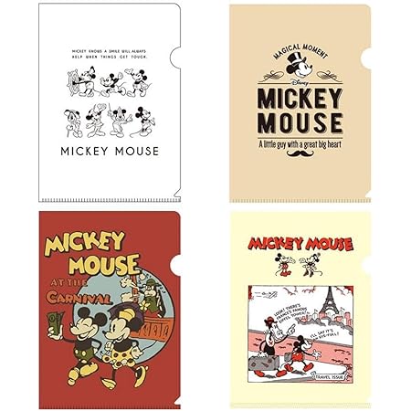 Amazon ダイゴー ディズニー ミッキー ミニー クリアファイル ミッキー90周年 4枚 T46 文房具 オフィス用品 文房具 オフィス用品
