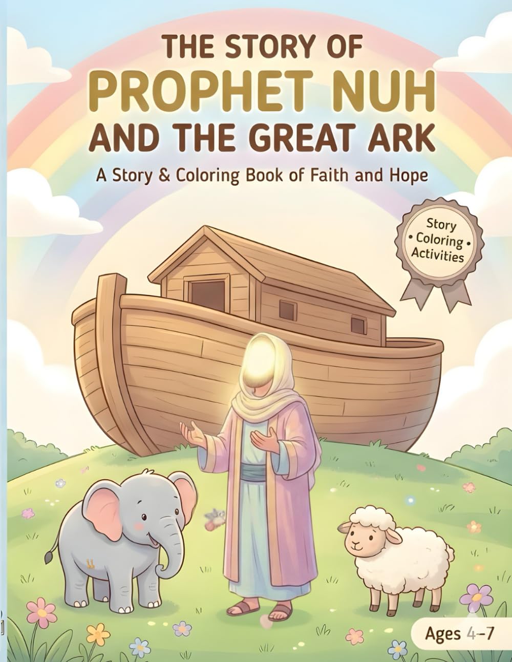 The Story of prophet Nuh and the Great Ark: An islamic story & colouring activity book for kids