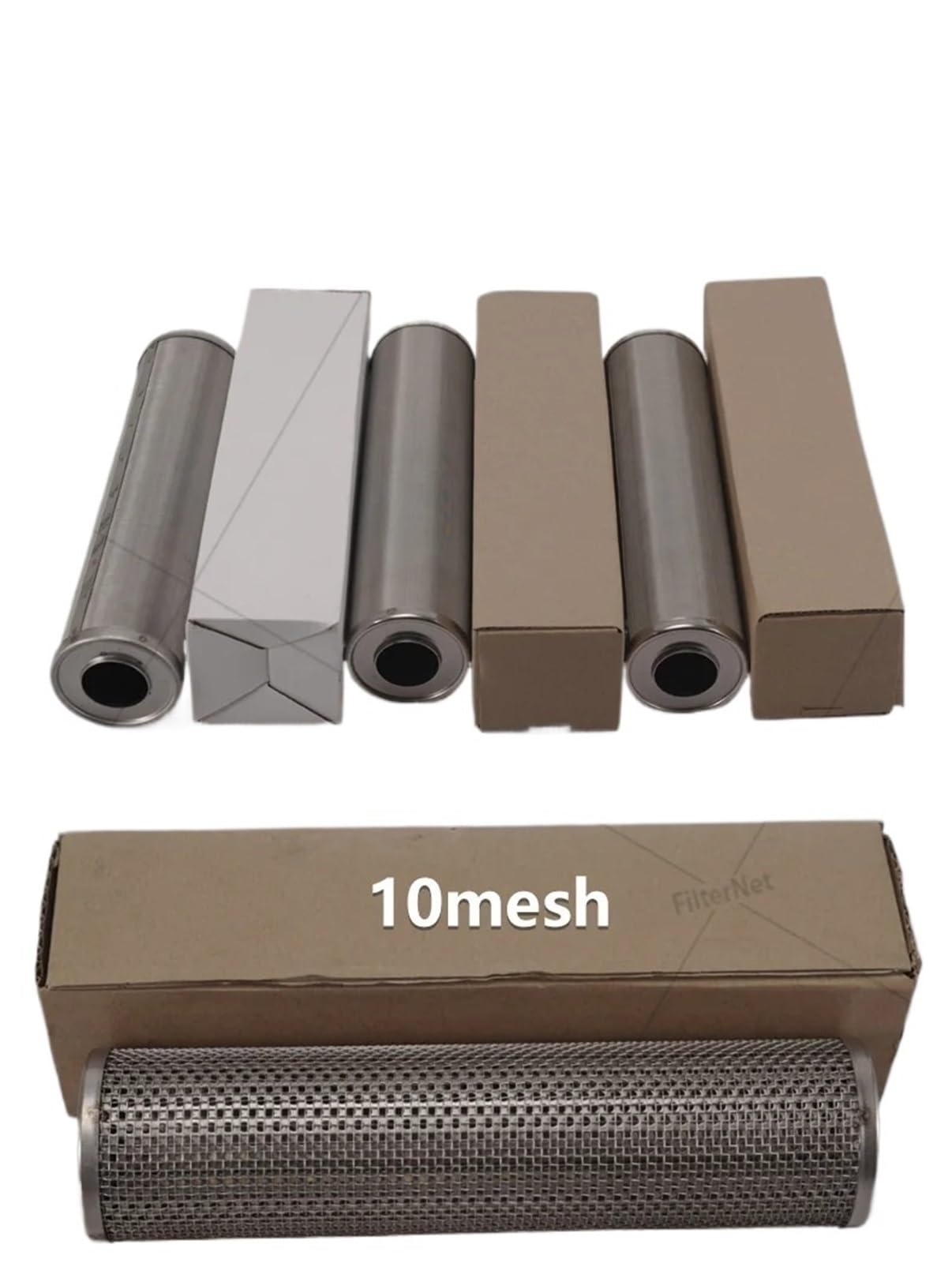 Élément filtrant en acier inoxydable 10 * 2.5 pouces, cartouche filtrante en acier inoxydable, matériau 304, 1um 5um 10um 20um 40um 50um 100um 150u(10inch-100um)