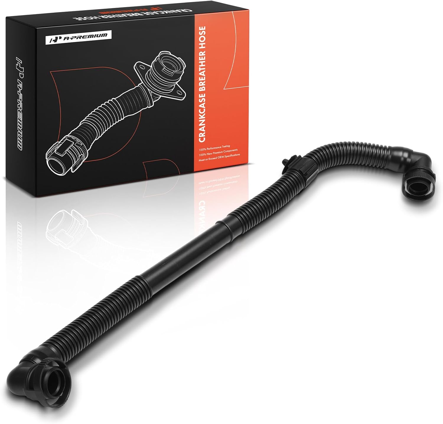 A-Premium Engine Crankcase Breather Hose Compatible with Volkswagen Beetle 1999-2005, 1.8L, From Pump to Valve