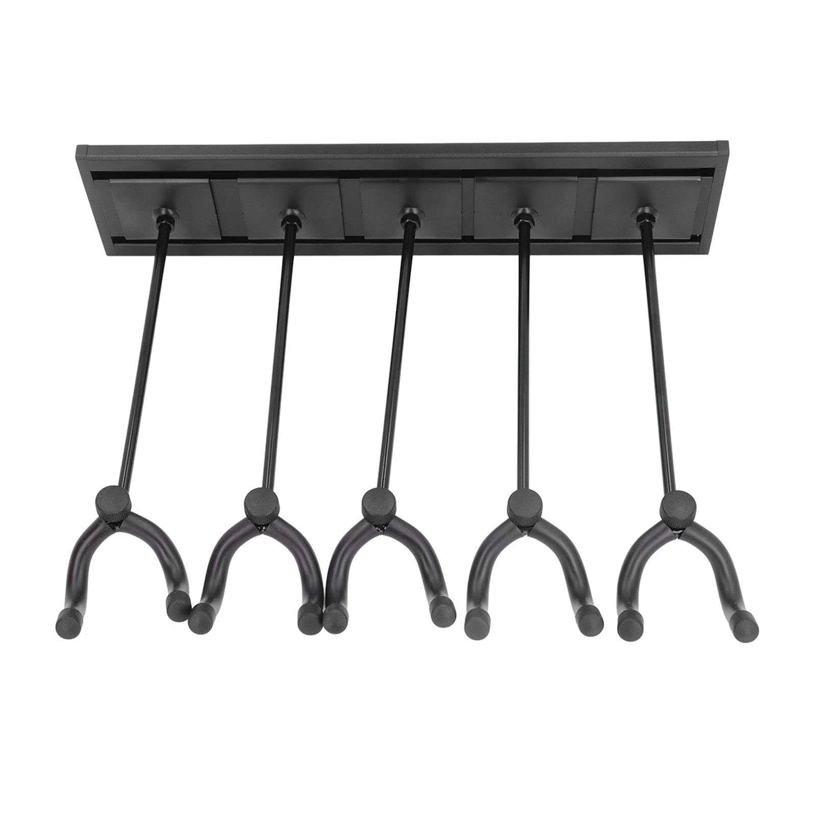 Supporto da parete per chitarra, supporto girevole per chitarra, in lega di alluminio, acciaio, per basso, violino, mandolino, banjo, per home studio, negozi di chitarre, pannello (Black)