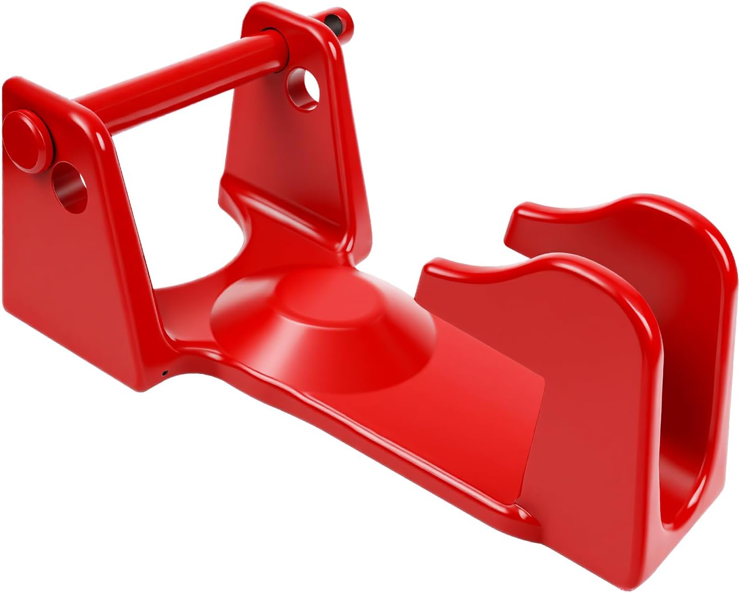 Gooseneck Hitch Without Lock Compatible with Heavy Trailers, Livestock Haulers, and RVs (Red)