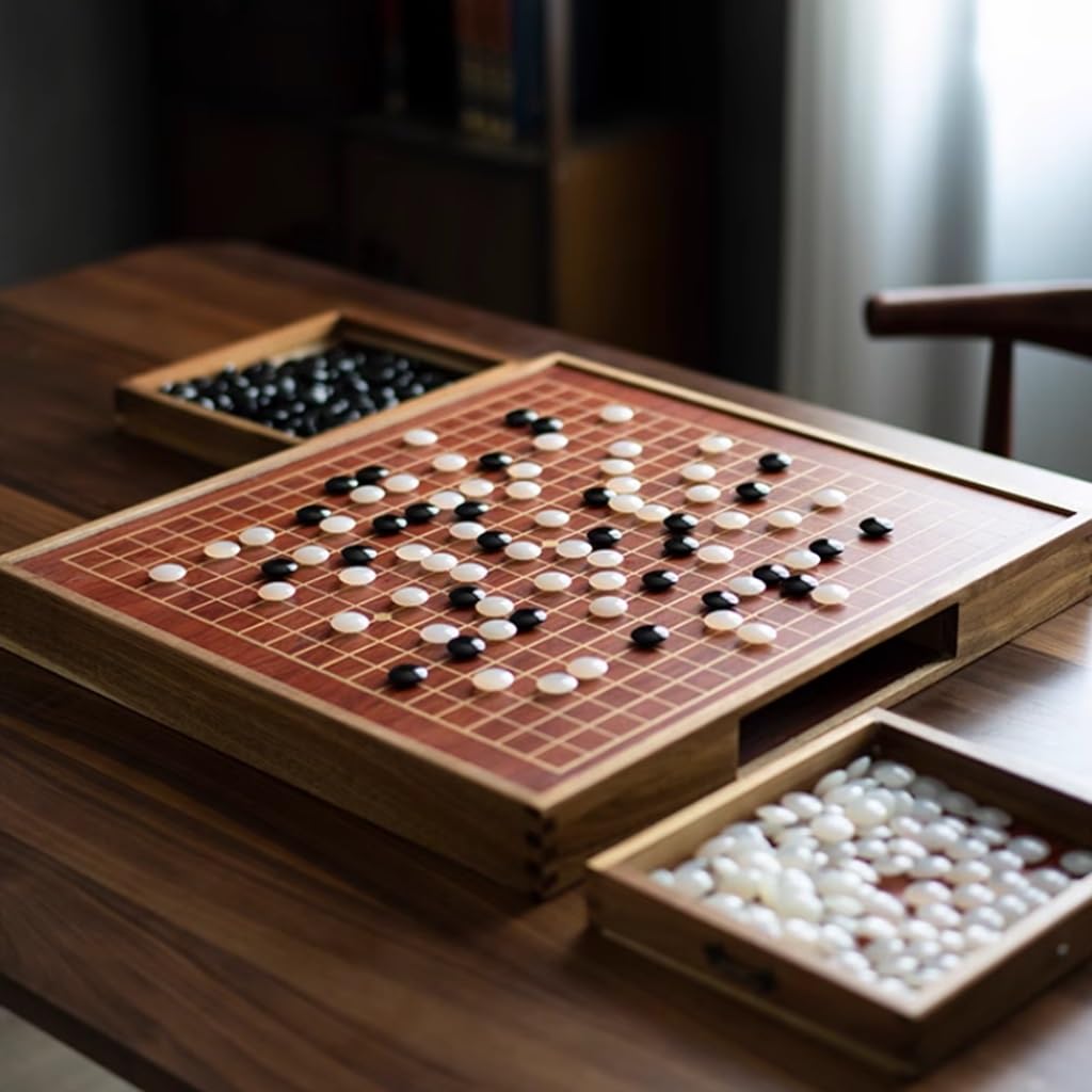 Imitacja Jade Chess Go Board zestaw, zestaw szuflad dla dorosłych, klasyczna gra planszowa strategiczna