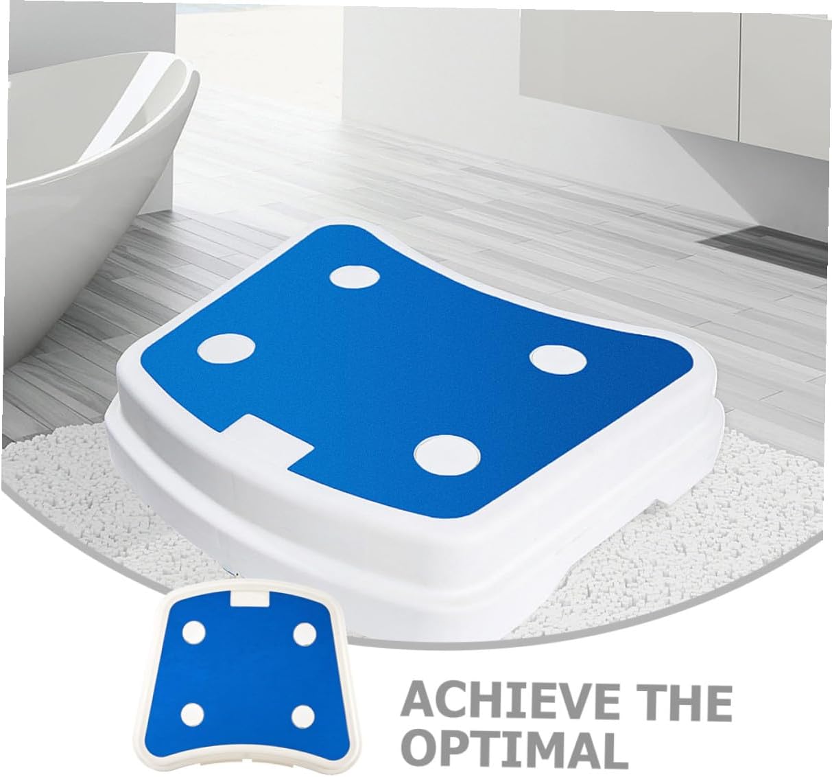 Toilet Step Stool with Anti Slip EVA PP Rubber for Home